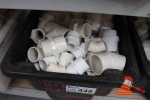 448 · TUB OF ASSORTED PVC MALE & FEMALE ADAPTERS