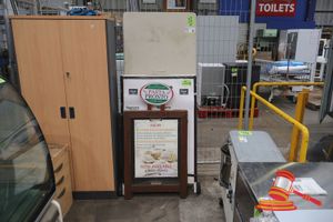 8 · 1 X PLASTIC TRESTLE TABLE. APPROX; 1.8M L X 70CM, 2 X A FRAME SIGNS - 1 X METAL H1200MM, 1 X TIMBER H900MM
