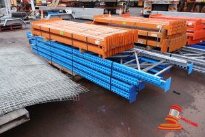 Qty of Dexion Speedlock Pallet Racking 5 @ 3600mm high x 840mm deep frames 2 @ 4200mm high x 840mm deep frames 36 @ 2600mm long x 90mm high beams