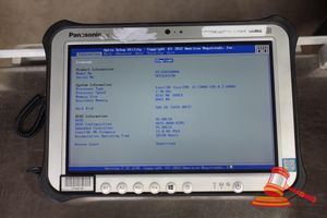 8 · PANASONIC FZ-G1 TOUGHPAD, INTEL CORE i5 7300U 2.60GHZ CPU, 8GB RAM, 500GB SSD / NO OS, HEAVY SCREEN WEAR, 18330 HOURS, SN:9FTSC03190 / AN:ITT26738, UNTESTED ( NO CHARGER / SOME MARKS)