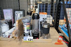 121 · APPROX 12 X PORTABLE BLENDERS AND JUICERS INCLUDES: NINJA, NUTRIBULLET, CONTEMPO, ANKO , VARIOUS OTHERS (UNTESTED)