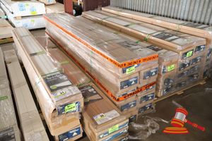 Perma Timber Quickboard Ceiling/Wall Lining - Castellated Profile. Pvc - Arctic White Finish. Easy Instal, Maintenance Free. Size 210 X 2700 X 21mm. 2 Boards Per Pack X 30 Packs (Approx 34.02m2). Unused. Note: Not Suitable For Use In Direct Sunlight Or Strong Reflective Light