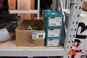 95 · BUNDLE WITH 6x BOXES OF EXAFAST GALVANISED CLASS 4.6 HEXAGON BOLTS & NUTS, M10 x 110 AND ASSORTED KEY TAGS