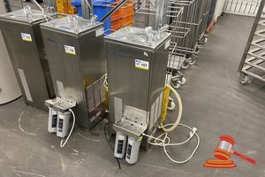 157 · FRIGMAC STAINLESS STEEL REFRIGERATED WATER COOLER. MODEL RS60SS. 240V. INCLUDES WATER FILTRATION SYSTEM. APPROX 380 X 320 X H1000MM. NOTE: REMOVED FROM SERVICE 24TH JULY 2026