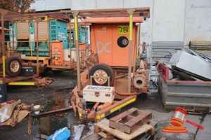 5 · 2015 Advanced Pump T26 Plant Trailer Grey/Orange, Reg #: Unlicensed, VIN: 6T9T26WA1F0AAK028 Features: Spare Tyre, Bermad Piping, Bore Control Panel, Type 2, 26 - 93Kw, 415V, External Lights, 1x External Outlet, Inlet & Outlet Plugs, OS2 Plug, Circuit Breaker. (Asset # TA1994), (*WP # 4773*) Condition: **Metal Mudflap On Right Rear Side Bent.** Panel: FAIR, Glass: FAIR, Tyres: FAIR, Overall Condition: FAIR