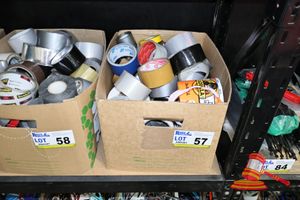 57 · BOX OF ASSORTED TAPE
