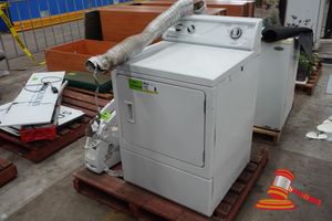 8 · 1 X ALLIANCE COMMERCIAL DRYER, MODEL: ADE3TRWS431AW01, SN:1803067634, 9.0 KG CAPACITY, 240V, APPROX; 670MM W X 710MM D X 1.1M H, SOME MARKS, UNTESTED, ON A PALLET