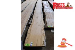 BLACKBUTT SLAB, L5750mm x W500mm x W495/500mm x 500mm D-40mm, APPROX