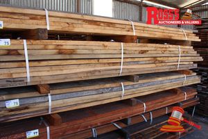 75 · TBG208 - TASMANIAN BLUE GUM STANDARD AND BETTER GRADE 200x40mm Rough Sawn Boards - @ 1.8-3.1m, APPROX 115lm