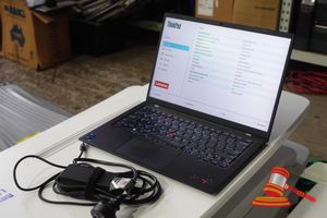 5 · LENOVO THINKPAD X1 CARBON GEN11 LAPTOP, 14 INCH TOUCH LCD, INTEL I7 1165G7 CPU 2.8GHZ, 16GB RAM, 512GB SSD, OS INSTALLED, UNTESTED SN: PF3NSRT4 #5 (SOME MARKS / POWER ADAPTOR INCLUDED)