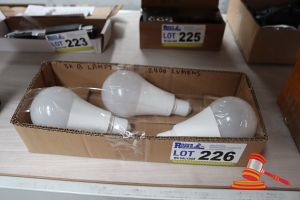 3x B LAMP GLOBES, UNTESTED