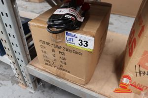 BOX OF TWO-WAY CORDS, UNTESTED