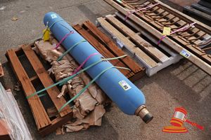 1 X BLADDER, ACCUM.HYDRAULIC, PARKER, 1110.936-01125, 196 * H135 (CM) -131, L 1117 * W 196 * H135 (CM), (STRAPPED TO PALLET), (B9408704)