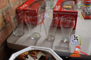 247 · 4x ASSORTED COCA-COLA GLASSES