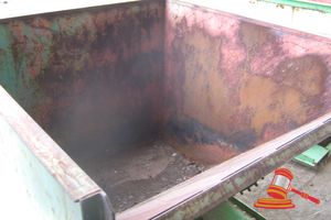 Steel Skip Bin Self Tipping, Approx 1300 X 1300 X 1200
