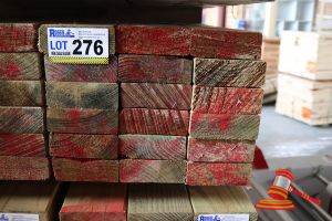 276 · 18x LENGTHS OF NON-STRUCTURAL, H4 TREATED PINE TIMBER, APPROX 120 x 45mm x 3m