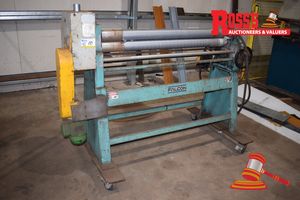 Falcon 3 Phase Sheet Metal Pyramid Roller *Model 1270x90/ YOM 2009 *Capacity 4mm *Machine mounted on Lockable Castors