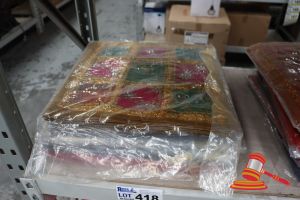 418 · APPROX 50 x ASSORTED CUSHION COVERS, 40 x 40cm