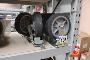 156 · 8x CASTOR WHEELS, 4x SWIVEL, 4x FIXED
