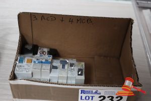 3x RCD AND 4x MCB, UNTESTED