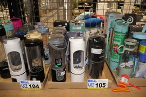 105 · 12 X ASSORTED PORTABLE BLENDERS INCLUDING NINJA, CONTEMPO, ANKO & NINJA BLAST. UNTESTED