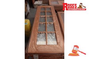 Timber Door With 10x Glass Panels, Code: Kj 20, 2040 X 720 X 40mm