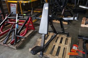 17 · PLATE CHEST FLY MACHINE , APPROX;1.6M L X 1.5M W X 1.2M H, SOME MARKS , ON A PALLET