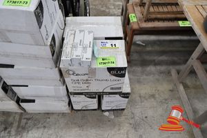 11 · 4 X BOXES OF SPILL GOWN THUMB LOOP CPE BLUE, 75 PIECES PER BOX
