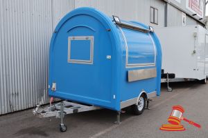 2 · 2024 Food Trailer Blue, Single Axle Reg #: 1UBG577, Expiry: 27/11/2026 VIN: 6ZZR0000000004338 Features: Size 2.84 x 2.2m (Interior Height is 2.050m) 1 x Workbench freezer 1.2m x 0.6m x 0.8m - 1 x Workbench Fridges 2.0m x 0.6m x 0.8m - 2 x Sinks with Under Bench Hot Water Unit, Fresh and Waste Water Storage Tanks - Stainless Steel Wall Mounted Storage Cupboard 1m - Side Servery Window (Approx 1580 x 800mm) with Gas Strutts & Fold down External Shelf - Front Facing Window/Hatch (Approx 680 x 530mm