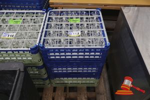 APPROX 75 X WINE GLASS, COMMERCIAL GRADE, DISHWASHER 3 x RACK