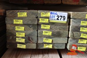 279 · 12x LENGTHS OF NON-STRUCTURAL, H4 TREATED PINE TIMBER, APPROX 170 x 35mm x 3.6m