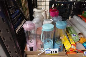 116 · 9 X PORTABLE BLENDERS AND 1 X FOOD WARMING JUG INCLUDING , 2 X NUTRIBULLET.