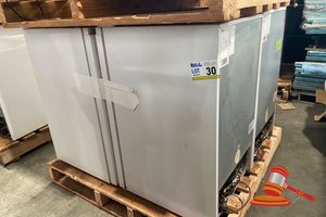 4 X HISENSE HRBF125, 125L TOTAL VOLUME APPROX; 480MM D X 500MM W X 760MM H, SOME MARKS, UNTESTED, ON A PALLET