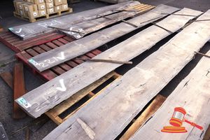 20 · LIVE EDGE JARRAH SLAB, 5.7 x 430/630 x 60