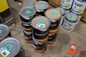 61 · 8 X TAUBMANS PROFESSIONAL EXTERIOR MATT PAINT, WHITE, WATER BASED, 10L