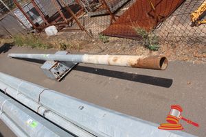 14 · 1 x Galvanised Steel Post with Electrcial Site Box attached, Approx Overall: 6520mm