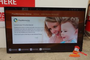 4 · SONY 55 INCH LCD TV, FULL HD, MODEL: KDL55W800B, NO STAND, NO REMOTE, UNTESTED (SOME MARKS / POWER CABLE INCLUDED)