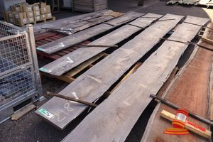 Live Edge Jarrah Slab, 6.8 X 440/680 X 60