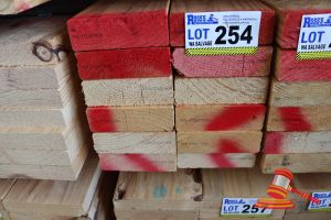 254 · 12x LENGTHS OF NON-STRUCTURAL, UNTREATED PINE TIMBER, APPROX 140 x 45mm x 2.4m