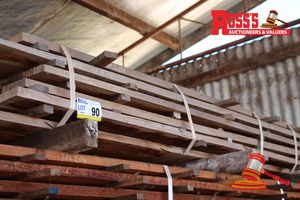 JAR207 - JARRAH STANDARD ANO BETTER GRADE 100x25-27mm Rough Sawn Boards - @ 1.7-2.1m, APPROX 86lm