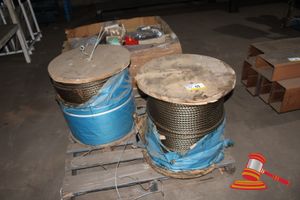 2 X Reels 16mm X 400m Steel Wire Rope. Unused