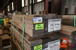 123 · JARRAH SKIP DRESSED, STD & BTR, 145mm x 40/45mm, 25LM, RANDOM LENGTHS, QTY 0.188M3 ,(L1700 x W450 x D250 TRANSPORT SIZE ONLY APPROX) (PACK# 2472969)