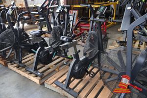 Airbike Fan Bikes, Approx; 1.1m L X 500mm W X 1.3m H, Work Roller Wheels, Some Marks, Untested