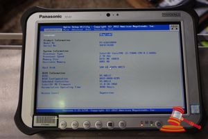 Panasonic Fz-G1 Toughpad, Intel Core I5 7300u 2.60ghz Cpu, 8gb Ram, 500gb Ssd / No Os, Heavy Screen Wear, 4440 Hours, Sn:9atsc70288 / An:Itt25662, Untested ( No Charger / Some Marks)