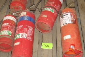 5 X Fire Extinguishers - Foam And Powder