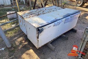 21 · 2 X HD STEEL TOOL/STORAGE BOXES. WHITE. APPROX 1620 X 570 X H570MM