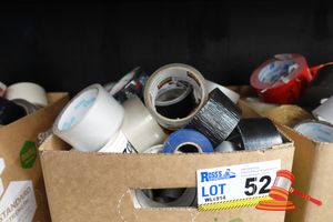 52 · BOX OF ASSORTED TAPE