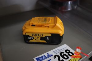 268 · DEWALT 20V LITHIUM-ION BATTERY, UNTESTED