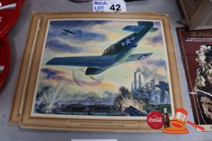 2x ASSORTED VINTAGE COCA-COLA USA ARMY AIRFORCE PLANES