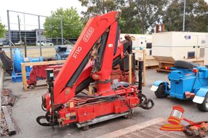 1 X 2010 FASSI KNUCKLE BOOM CRANE, MODEL: F110A.23, SN:1103-8868,945KG @9.95 METERS, UNTESTED, ON TRANSPORT PALLET